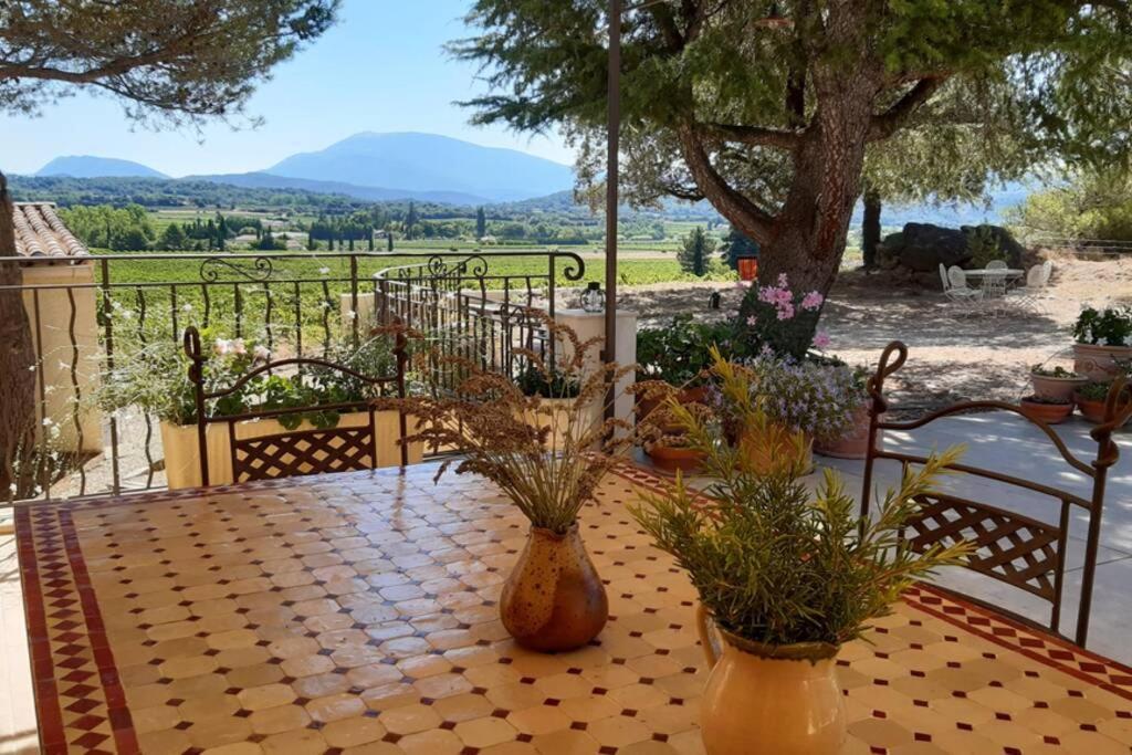 Le Clos Des Pins, Vue Mont Ventoux Roaix 외부 사진